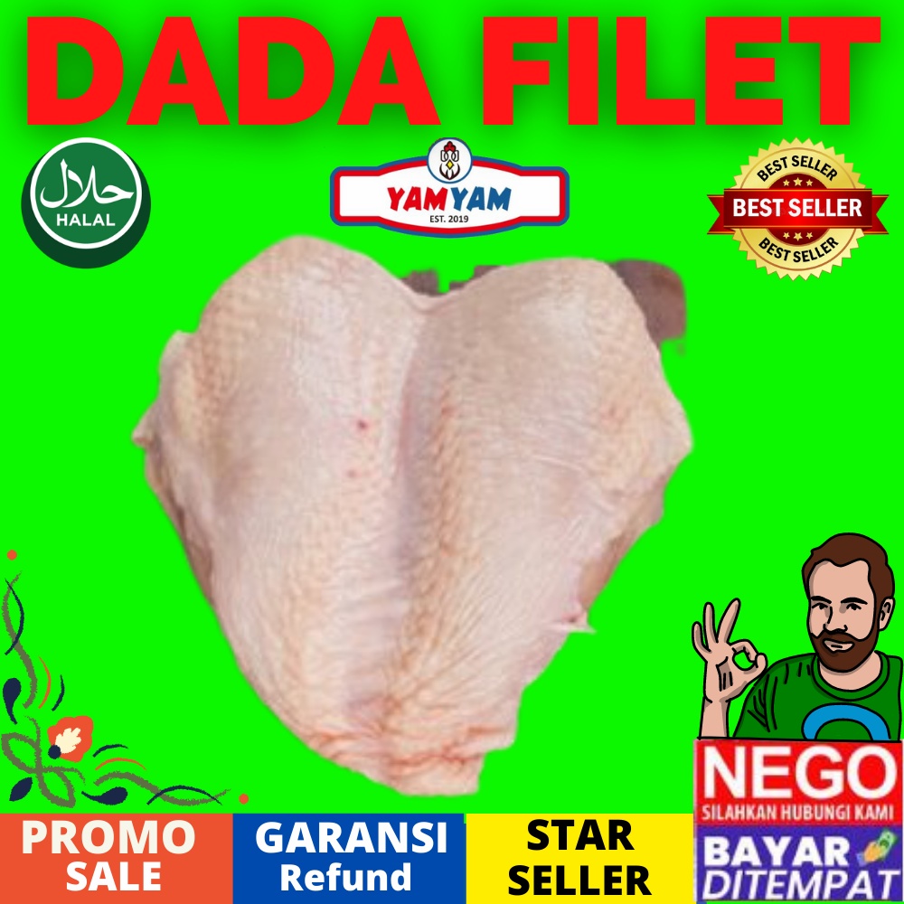 

FILET FILLET DADA KULIT Utuh 1 Biji 1 Pic 500gr 500gram gram BLD PAKAI KULIT DADA AYAM SKINLES SKINLESS MURAH HALAL JAKARTA DEPOK TANGSEL BOGOR SEGER SEGAR FRESH FRESS BERSIH MAKANAN SEHAT CEMILAN KELUARGA MAKANAN BEKU FROZEN FOOD FROOZEN LAIN LAIN