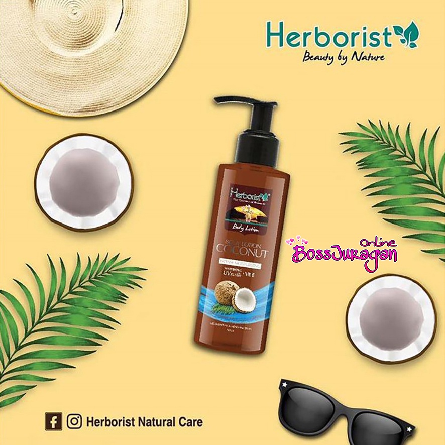 (BOSS) Herborist Body Lotion Coconut 145ml - COCONUT 145ML