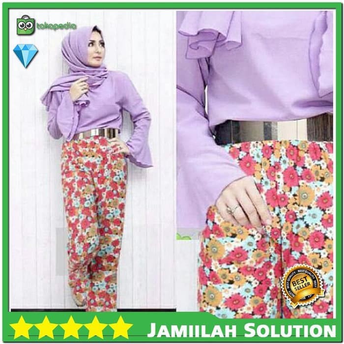 Baju Setelan Muslim Wanita Remaja Kulot Casual Trendy TERLARIS Terba