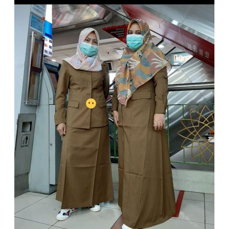 Blazer baju kantor pemda seragam dinas pemda seragam asn seragam pns baju guru seragam Gamis /rok