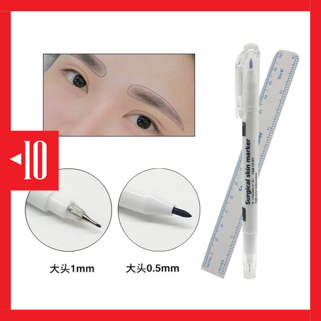MAPE marking pen pulpen anti air surgical marker alis bibir sulam penanda operasi double head