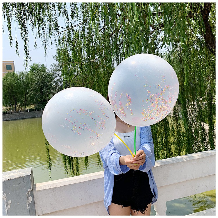 Balon Latex Transparan Motif Polkadot Warna Warni Ukuran 12 Inci Untuk Dekorasi Pesta Pernikahan