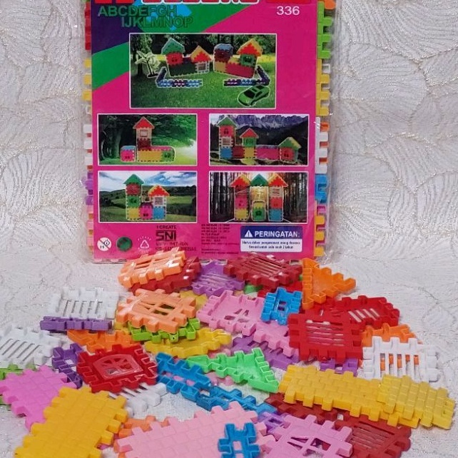 Mainan Bongkar Pasang Funny Block Rumah - funny block lempengan
