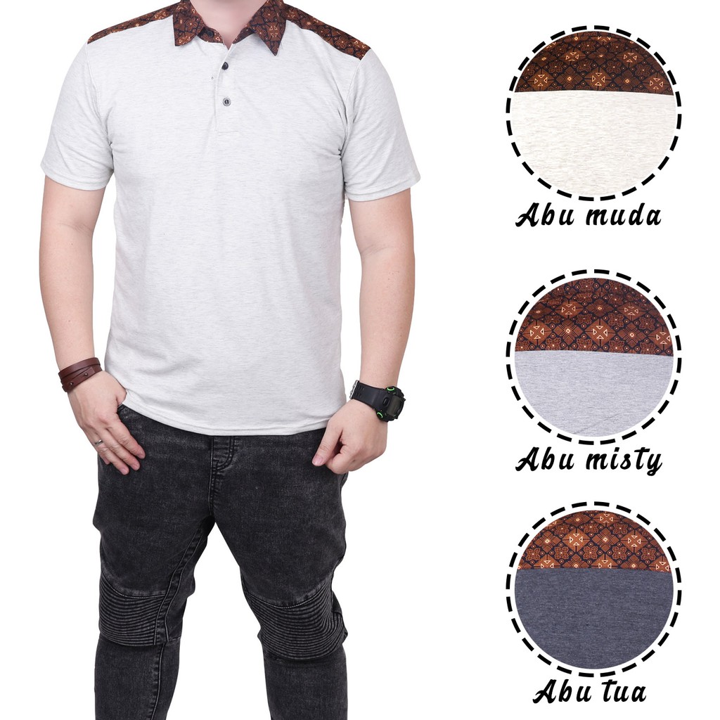 QuincyLabel Batik Polo Shirt Pria