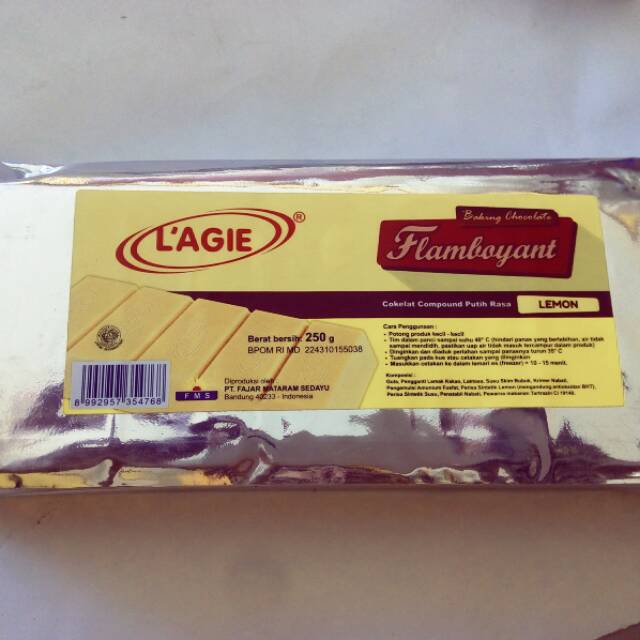 

L'agie flamboyant cokelat rasa lemon, cokelat kuning