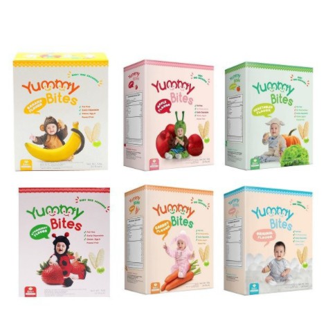 Yummy Bites Baby Rice Crackers ( 6mo+, diatas 6 bulan)