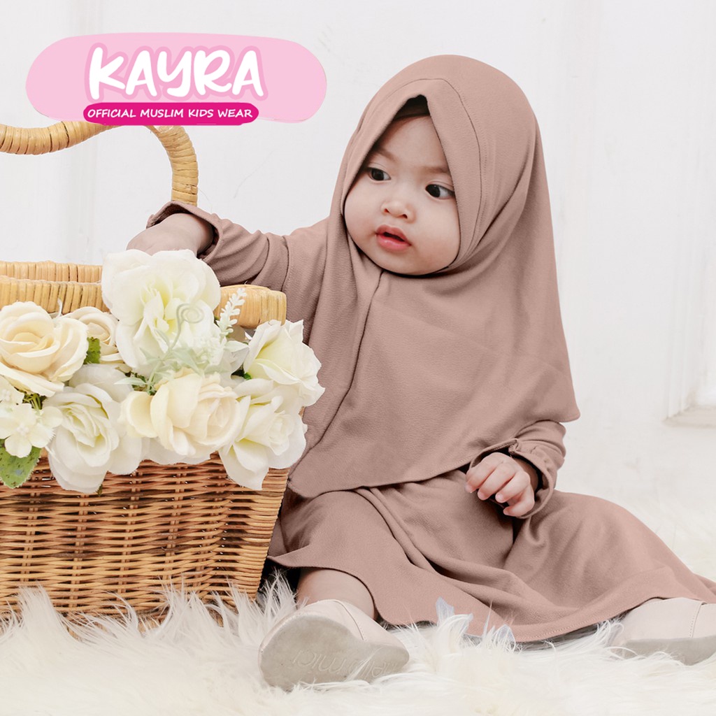 Gamis Bayi Perempuan newborn 0-6 bulan 6-12 bulan 12-18 bulan Baju Muslim Bayi