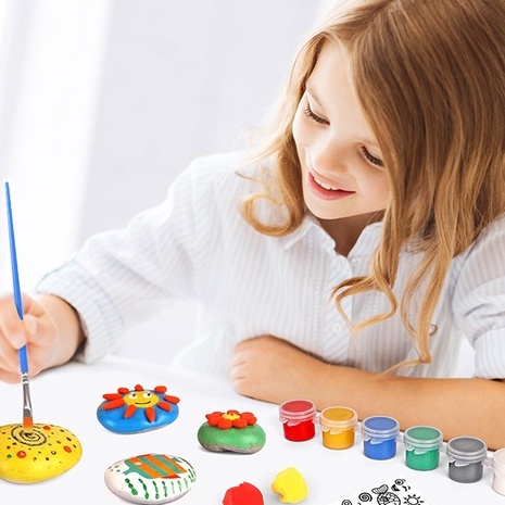 Mainan Edukasi Anak Sensory Play Painting Kit Paket Painting Stone Montessory Play