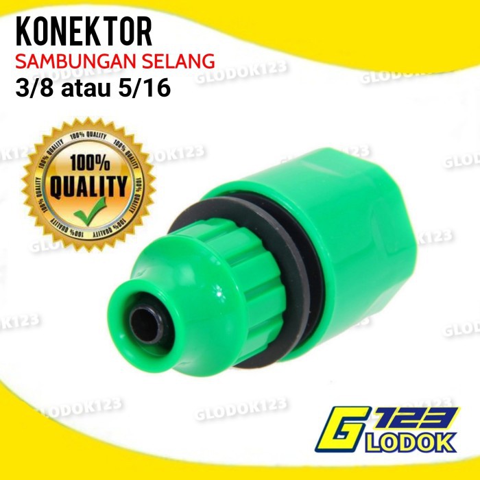 Konektor Selang Pompa 3/8 dan 5/16 DC 12V Quick Release