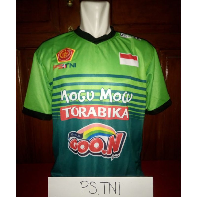 JERSEY PS TNI 2017 HOME LIGA 1 GOJEK TRAVELOKA HIJAU TERBARU PRINTING LOKAL