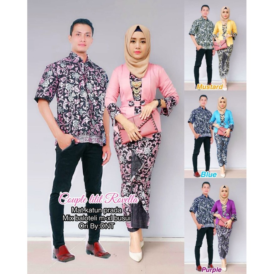 GROSIR SOLO - kebaya modern batik couple rovella