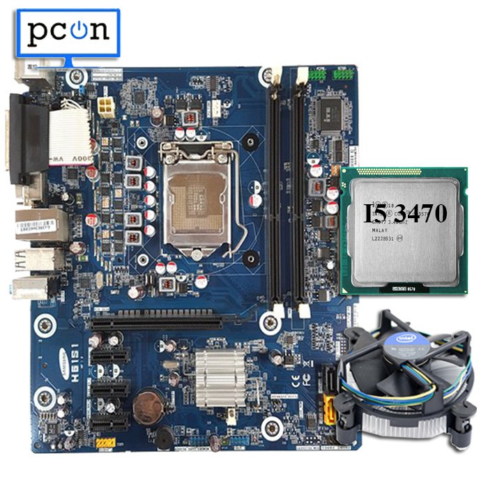 Mainboard LGA 1155 H61 OEM dengan I5 3470