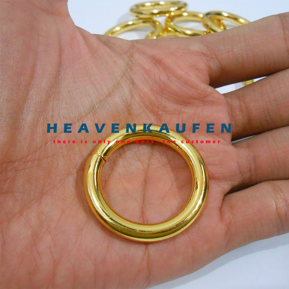 Ring Bulat (Ring O) Warna Gold/Emas Diameter 2,5 cm Tebal 5 mm