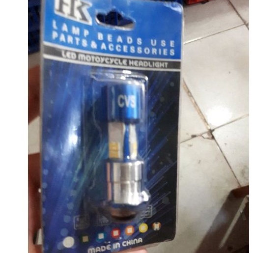 Lampu Depan H6 3 Sisi HK 12LED Motor Bebek Matic Satria