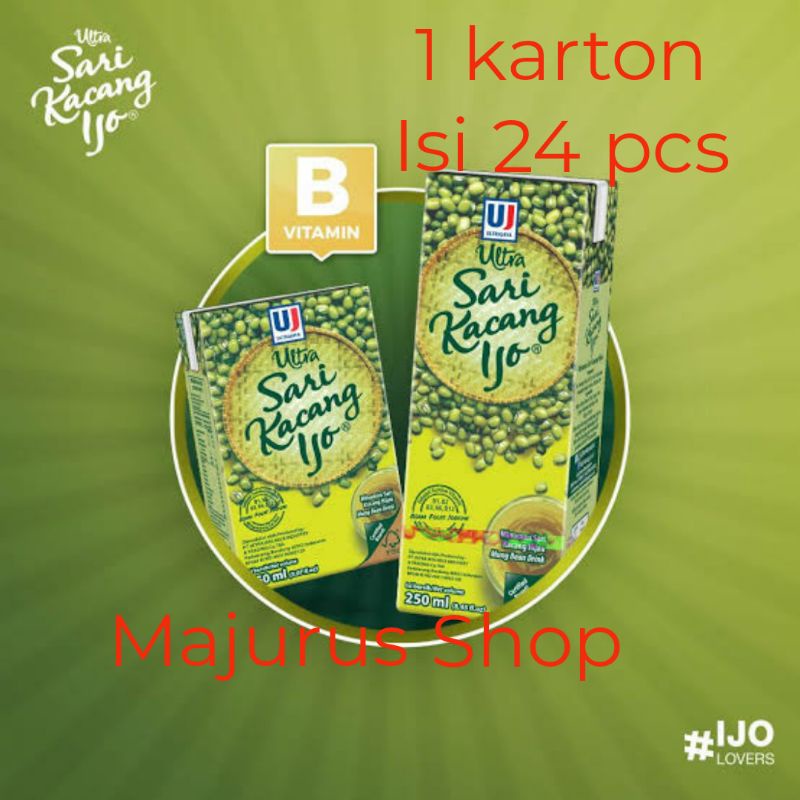 

Ultra Sari Kacang Ijo 150 // 250ml sari kacang hijau