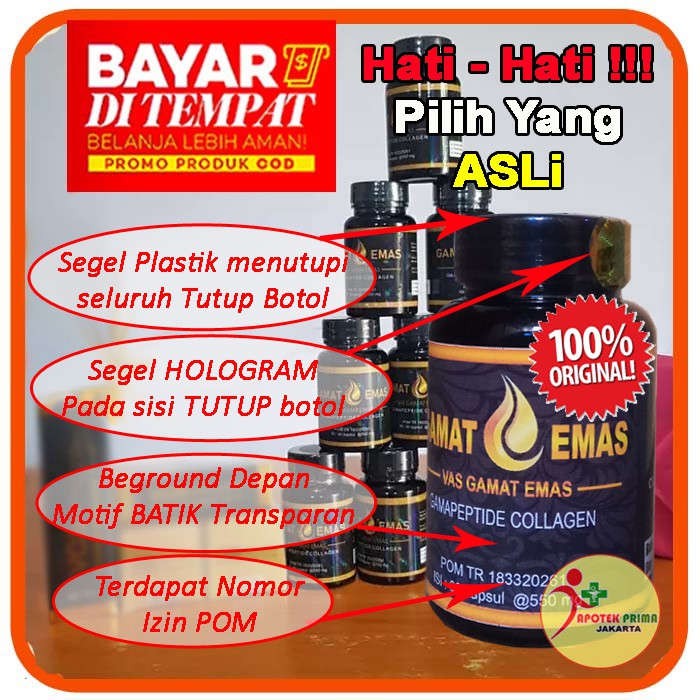 VAS GAMAT EMAS KAPSUL COLLAGEN ASLI