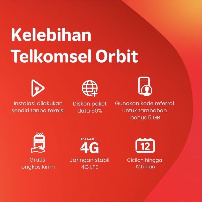 Telkomsel Orbit Star Lite Modem WiFi 4G HighSpeed Free Kabel Usb power