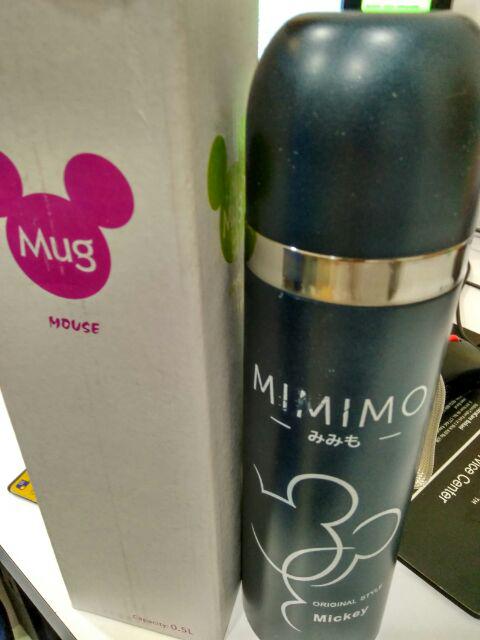 Botol Minum Thermos Mickey Mouse Stainless Steel 500ml