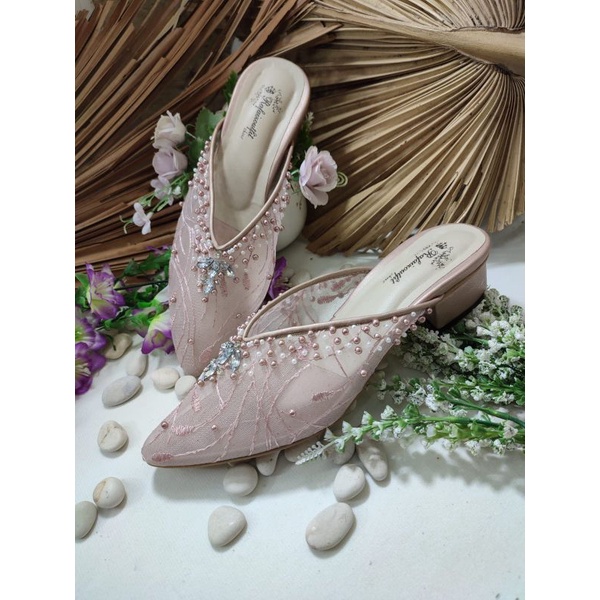 sepatu Julia rosegold tinggi 3cm tahu