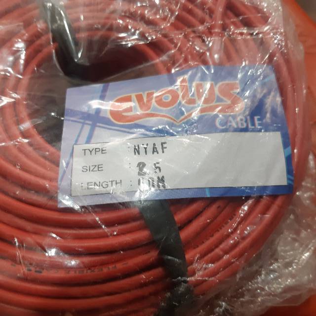 KABEL TUNGGAL SERABUT 2.5 MM
NYAF 2.5 50 METER