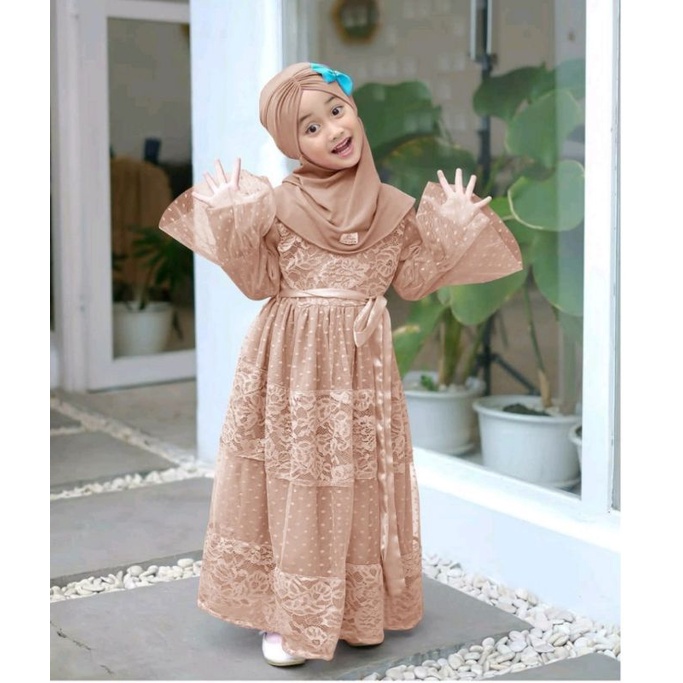 Gamis Pesta Anak Qirania Premium Termurah / Hight Quality