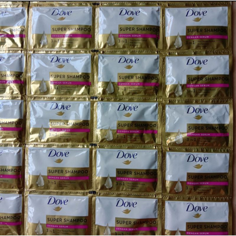 DOVE SUPER SHAMPO SACHET [8ml x 12 Sachet]