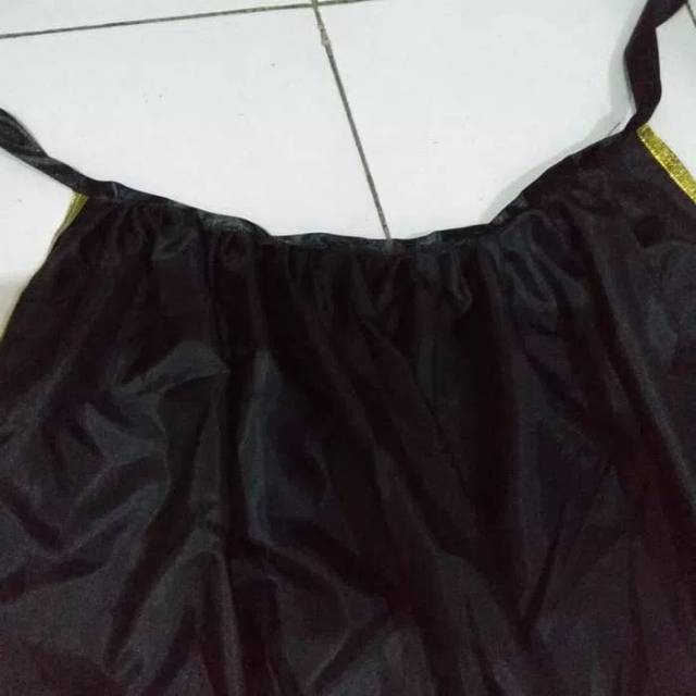 jubah  anak hitam list emas halloween costume