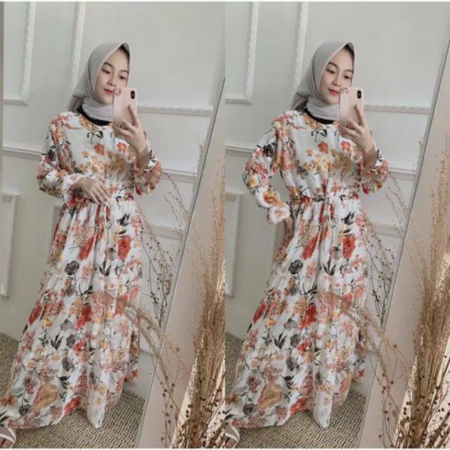 GAMIS AVELA RAYON LD 105-110 CM // SYFANA MAXI DRESS /  DRES