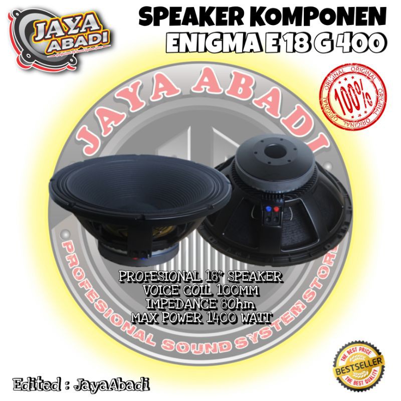 SPEAKER KOMPONEN 18 INCH ENIGMA 18G400 ORIGINAL
