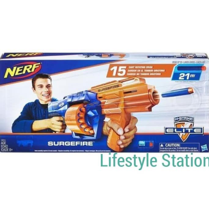 Tembakan Mainan Nerf Gun SURGEFIRE Original Hasbro Nerf Elite