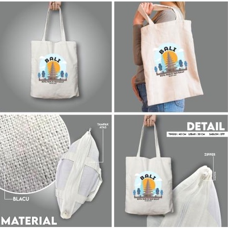 TOTE BAG NUSANTARA BAHAN CANVAS PREMIUM