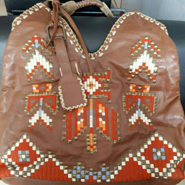 Tas Banjara India kulit asli