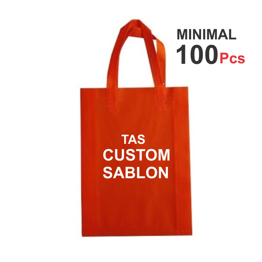 Tas spunbond Sablon - goodie bag Custom order