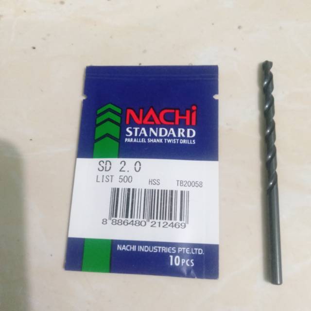 Mata bor besi nachi 2mm