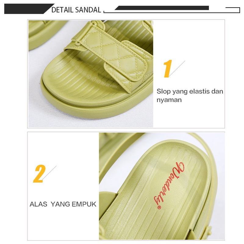 Sandal Wanita Tali 2 In 1 Jelly Sendal Jelly Sendal Wanita 2000-1