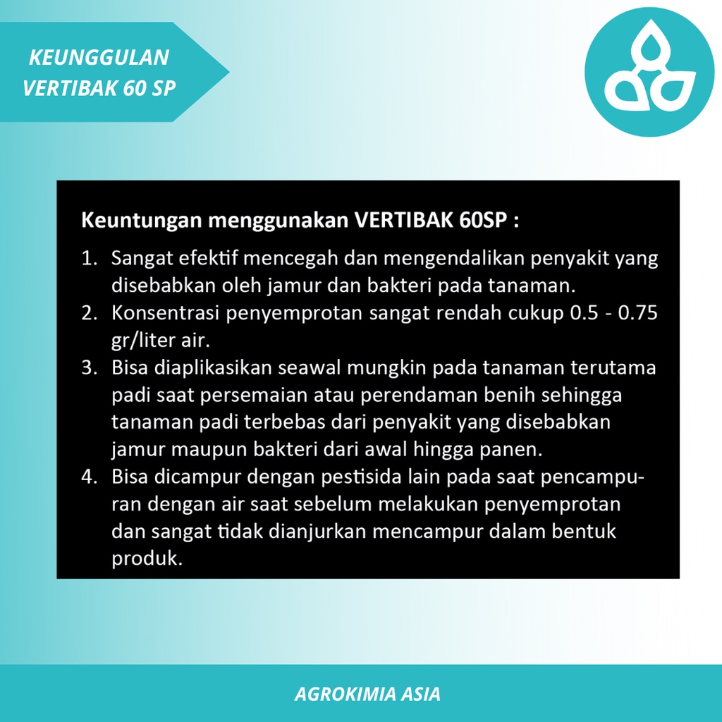 Obat Jamur dan Bakteri Padi Disinfektan Tanaman Fungisida Vertibak