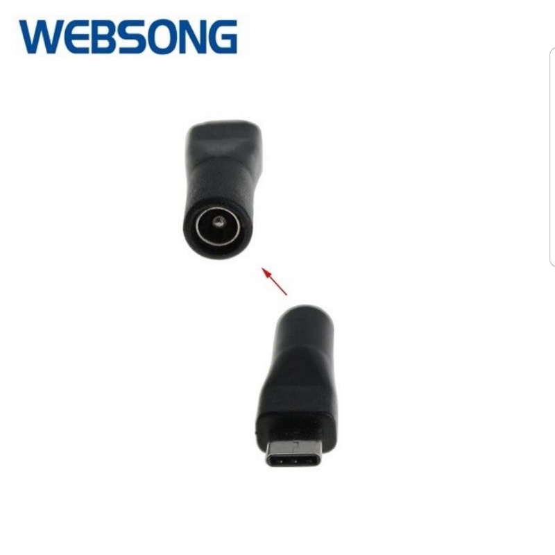 Connector DC5.5x2.5 Male to Type C Websong