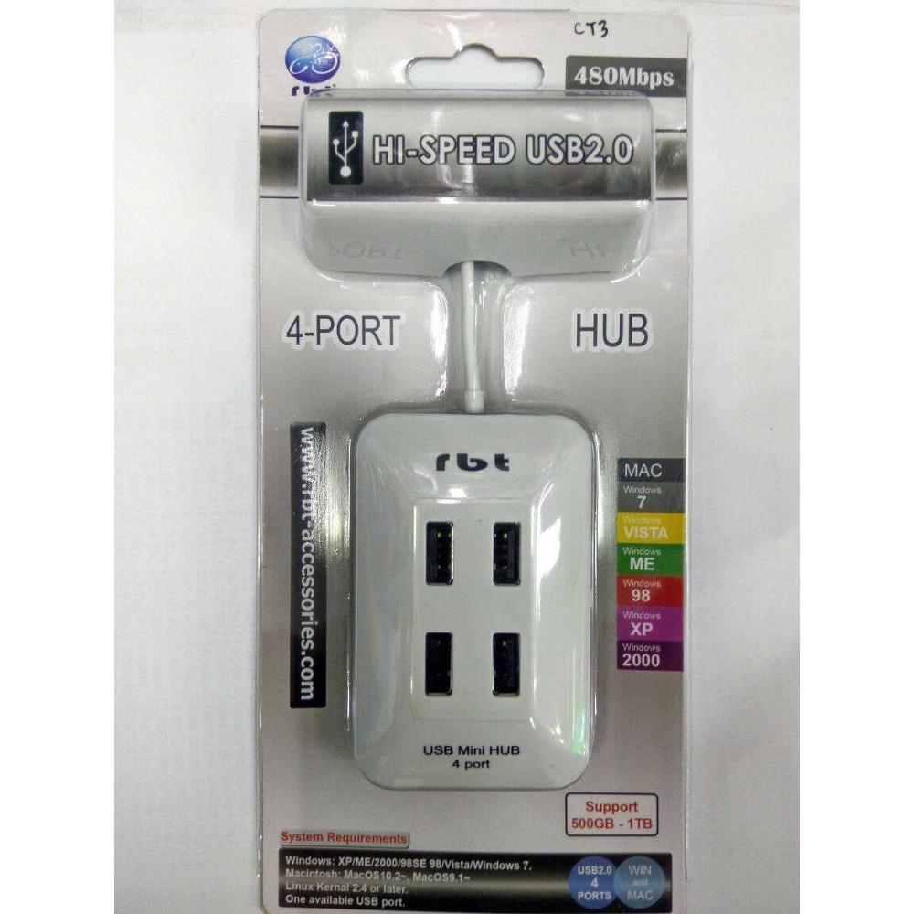 USB HUB 4 PORT RBT MURAH