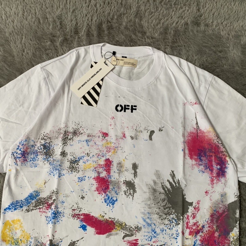 Kaos Tshirt Off White Galaxy Fulltag &amp; Lebel