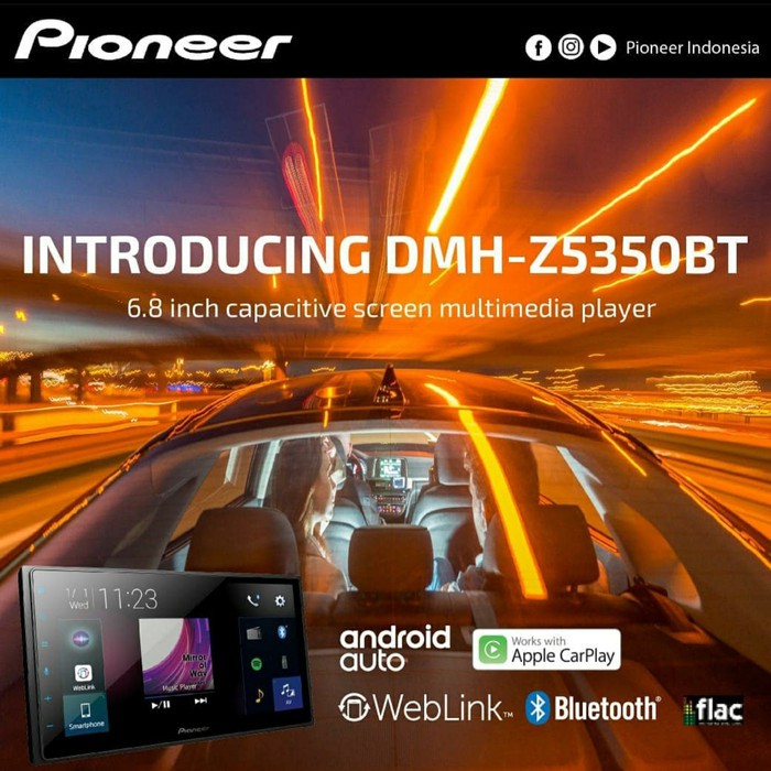 Pioneer DMH-Z5350BT / Z5350BT / Z5350 Head Unit Double Din Tape Mobil