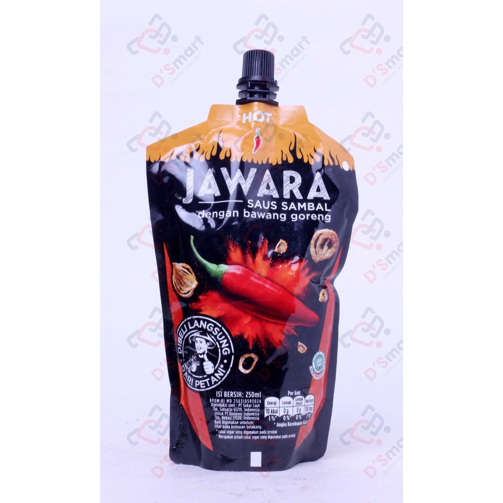 

Jawara Chili Sauce Hot Pouch 250ml