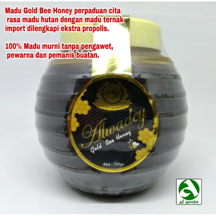 

Madu Gold Bee Honey Alwadey 700 Gram madu herbal madu alamu madu murni madu asli