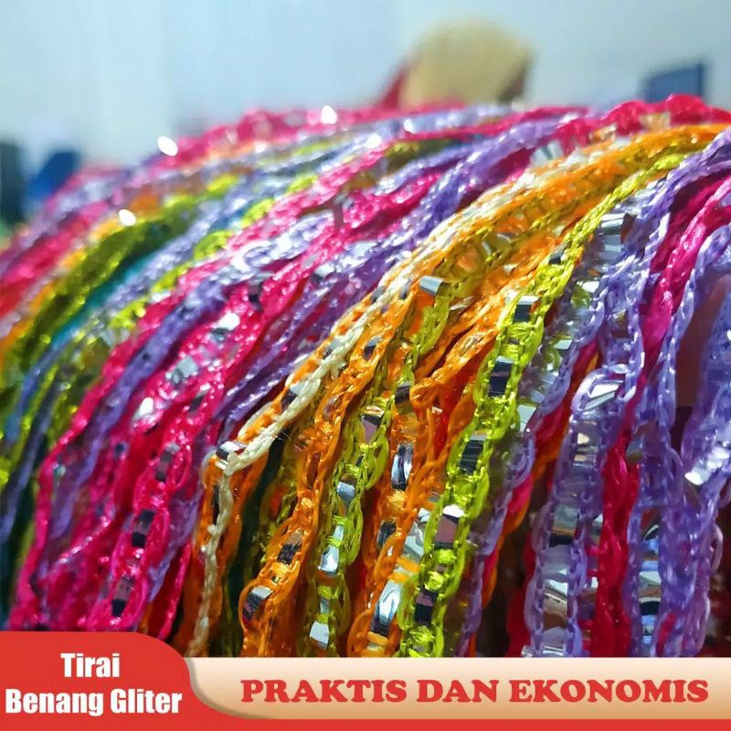 tirai gliter pelangi / tirai gliter pelangi dekorasi
