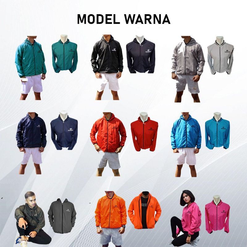 jaket pria wanita parasut shimano sauna lari bersepeda pria dan wanita-1