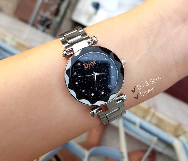 Cod bayar Ditempat Jam Tangan Wanita Diyor Rantai Permata Diamond Kecil / ready 3 warna