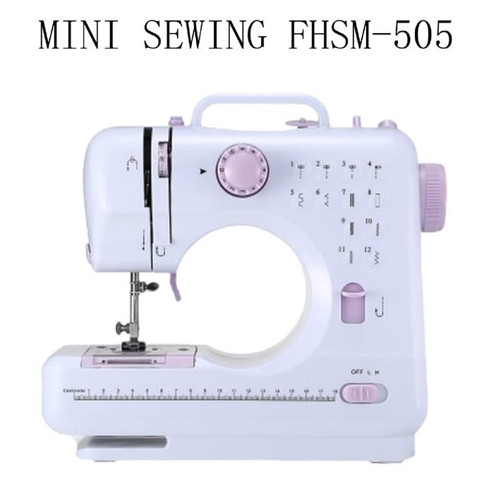 NEW / Mesin Jahit Mini Portable FHSM 505 / FHSM505 / Mini Sewing / Berkualitas