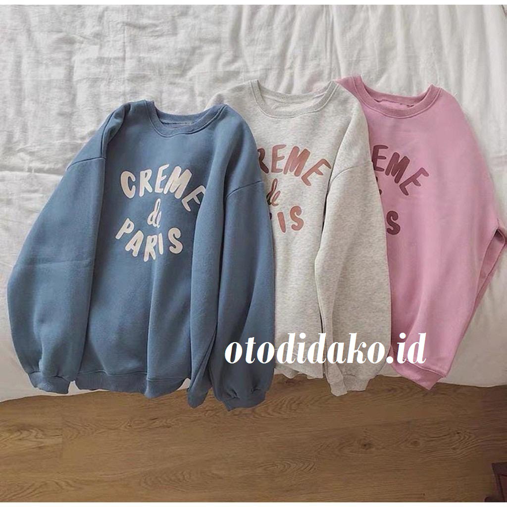 Sweaterhoodie - Basic Sweater Creme De Paris