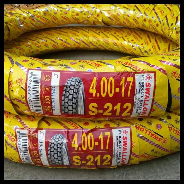 Ban SWALLOW 400-17 S212 WIRO SEPASANG JAPSTYLE CAFERACER & BAN DALAM