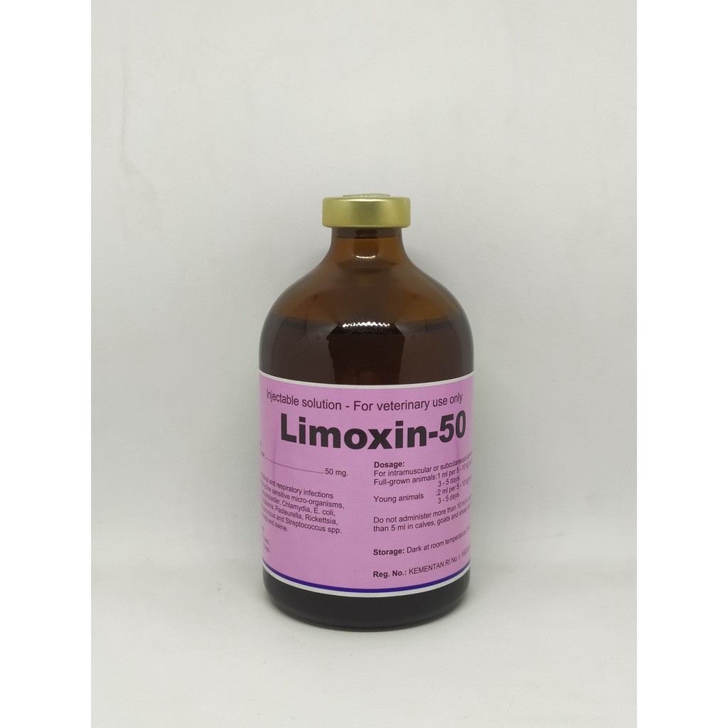 LIMOXIN 50 - OXYTETRACYCLINE - OBAT INJEKSI HEWAN
