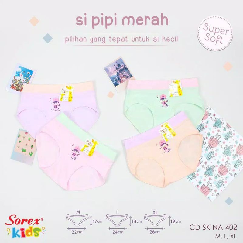 SOREX  Kids Celana dalam anak wanita NA 402 Super Soft
